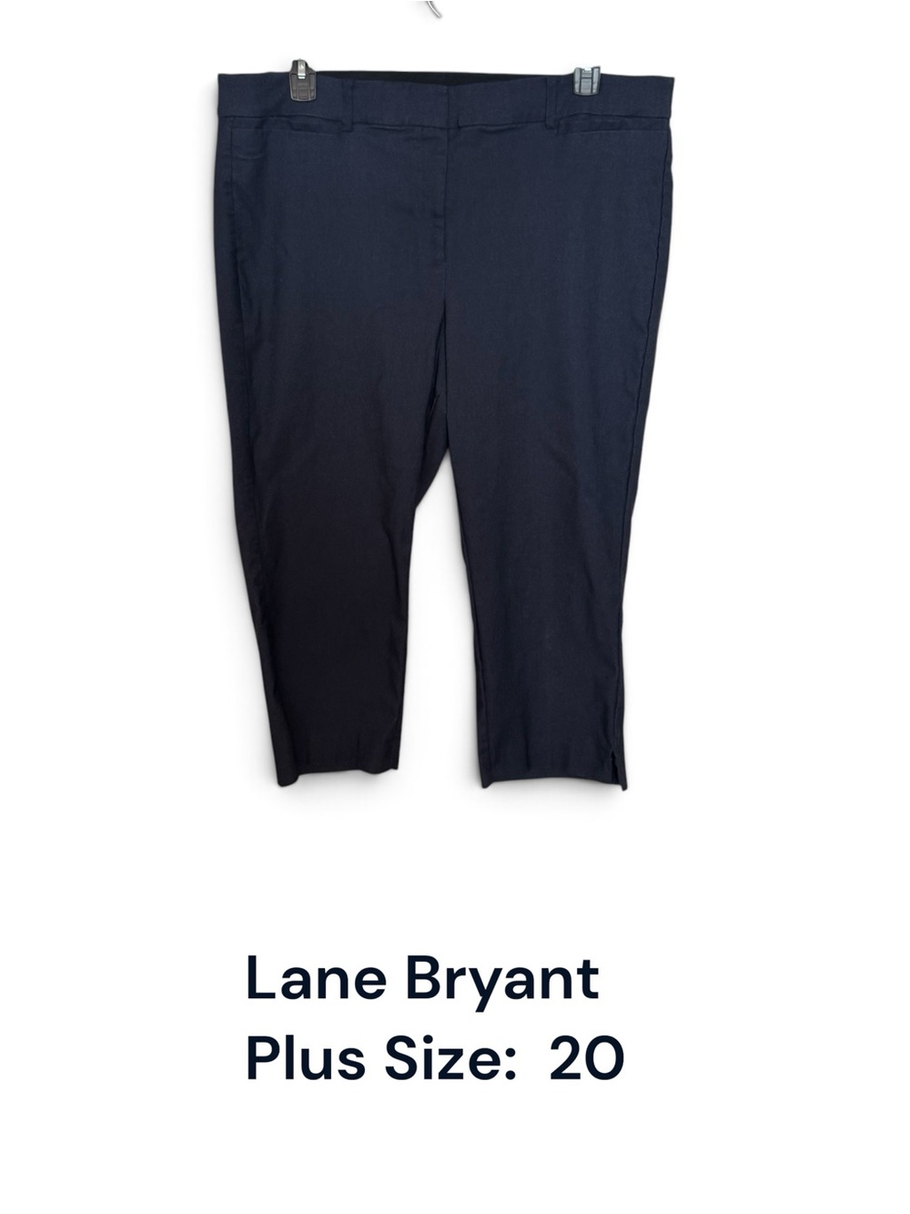 Lane Bryant Navy Plus-Size Capri Pants SIZE: 20  #5